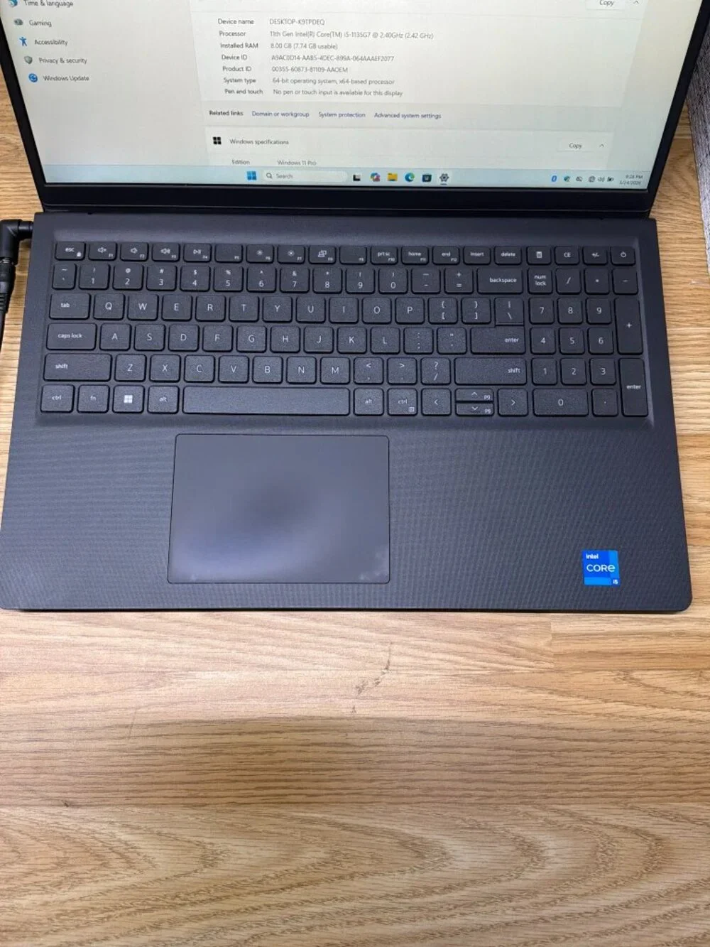 Dell Vostro 15 3510 Laptop 11th Gen Intel Core i5-1135G7 8GB RAM 256GB SSD